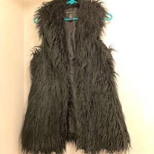 Faux fur vest